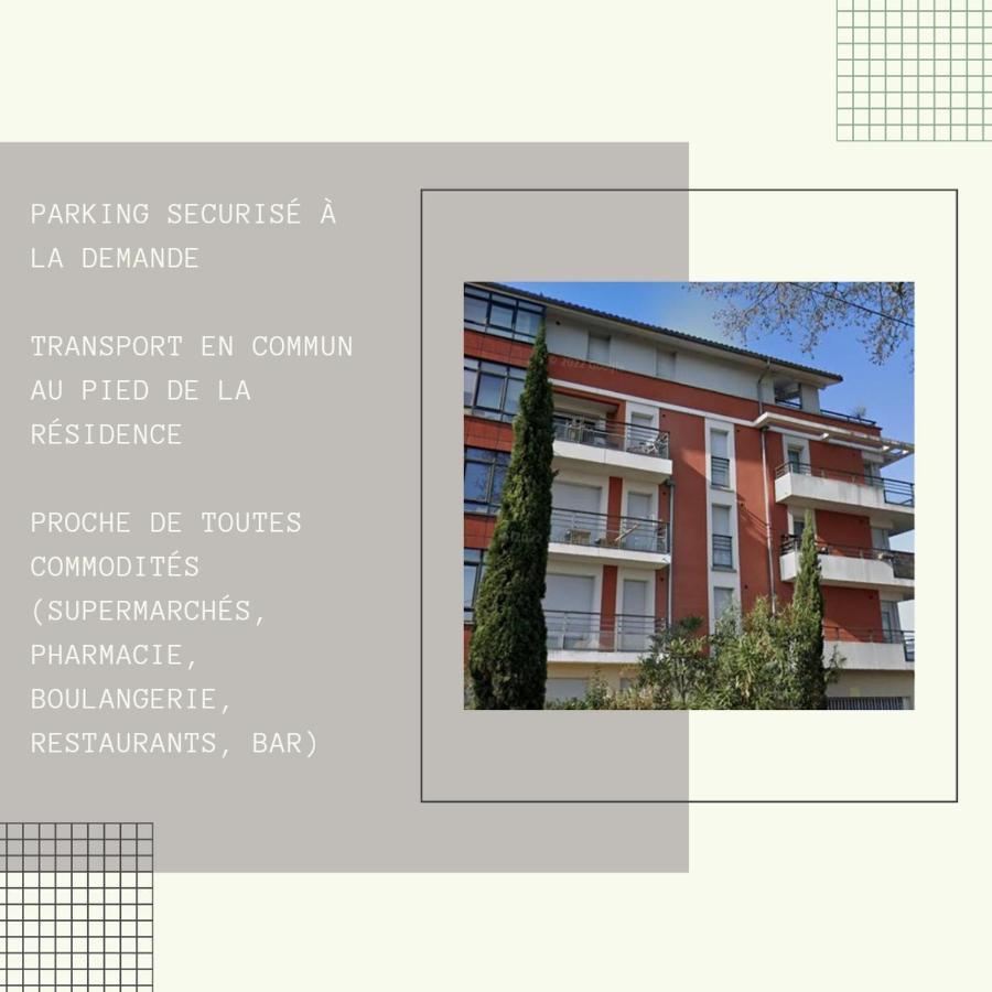 Bel appartement contemporain proche des commodités Toulouse Exterior foto